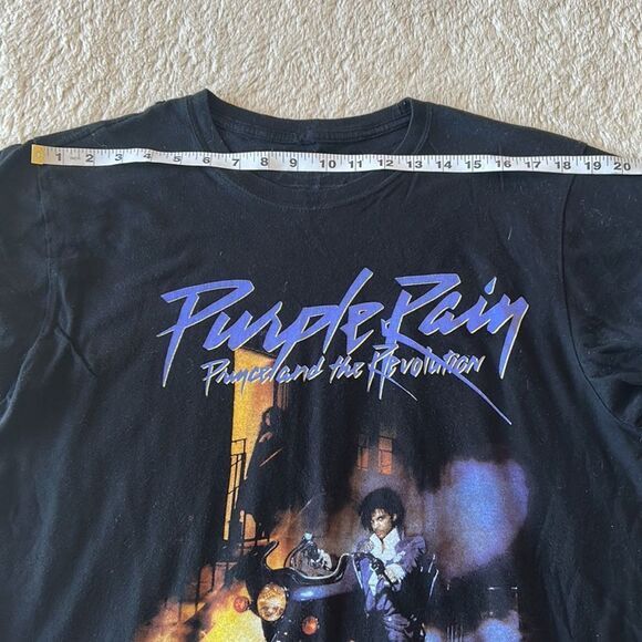 Prince Purple Rain short sleeve black shirt size large - Picture 8 of 16